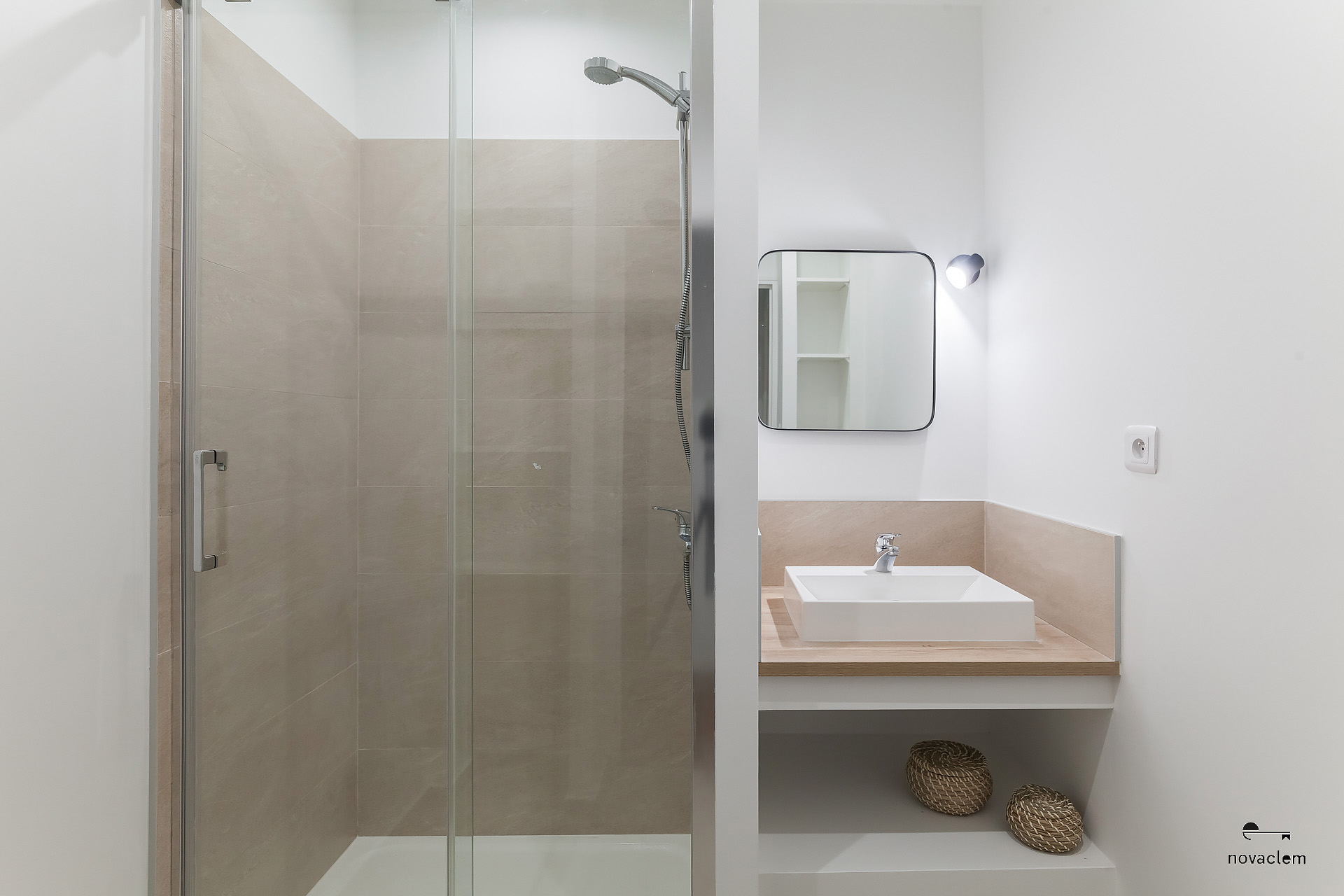 Novaclem - salle de bain après travaux Pasteur - Investissement Marseille
