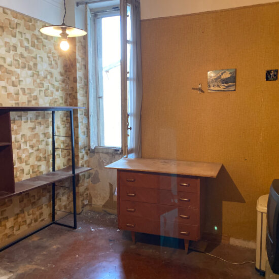 Novaclem - salon Colocation Charras avant travaux - Investissement Marseille