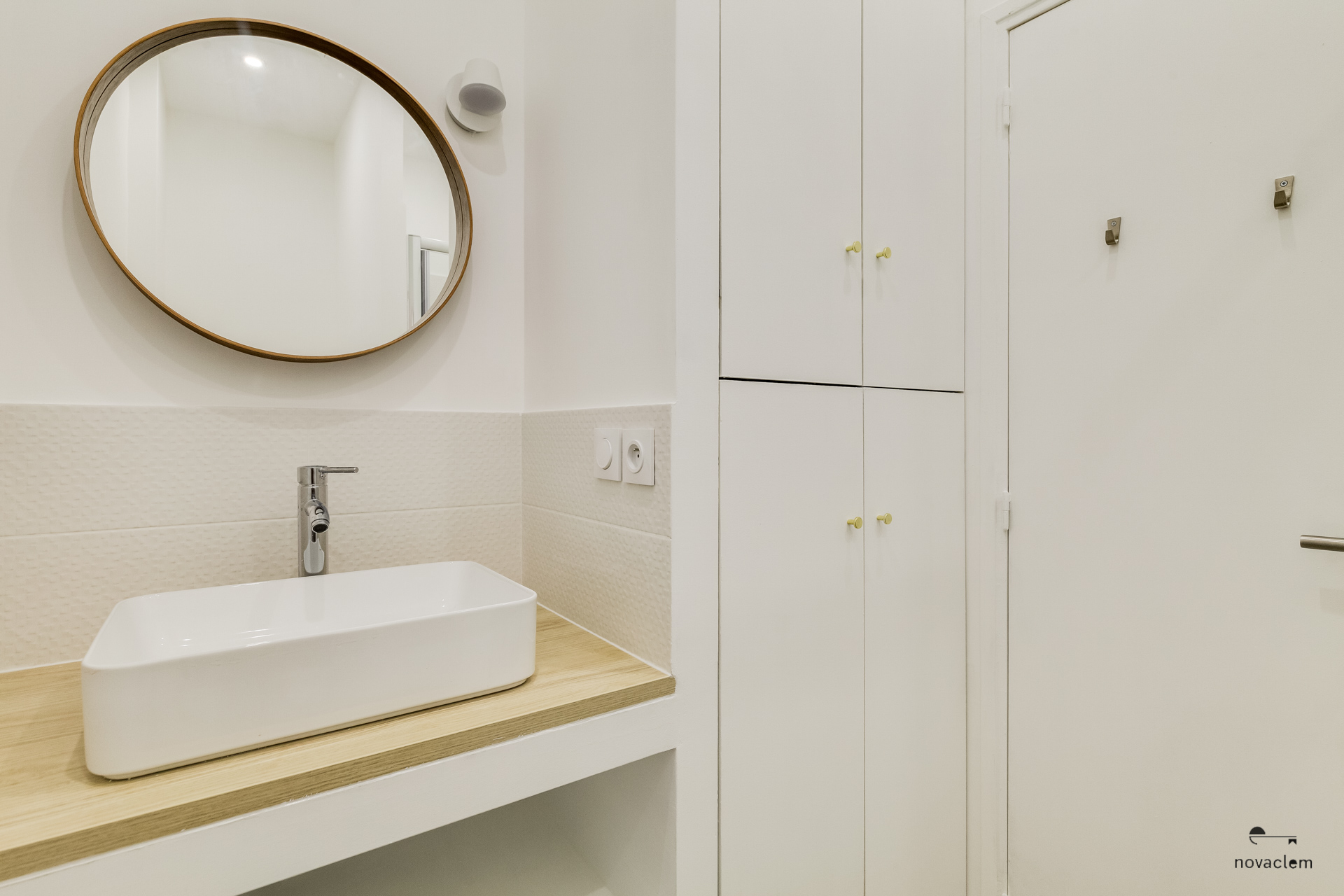 Novaclem - salle de bain T2 Granoux après travaux - Investissement Marseille