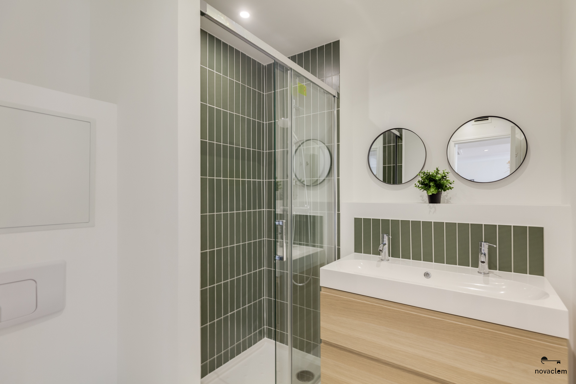 Novaclem - salle de bain T2 Bravet après travaux - Investissement Marseille