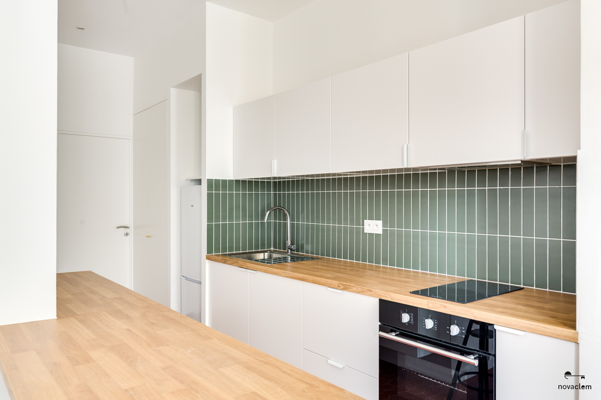 Novaclem - cuisine T2 Conception - après travaux - Investissement Marseille