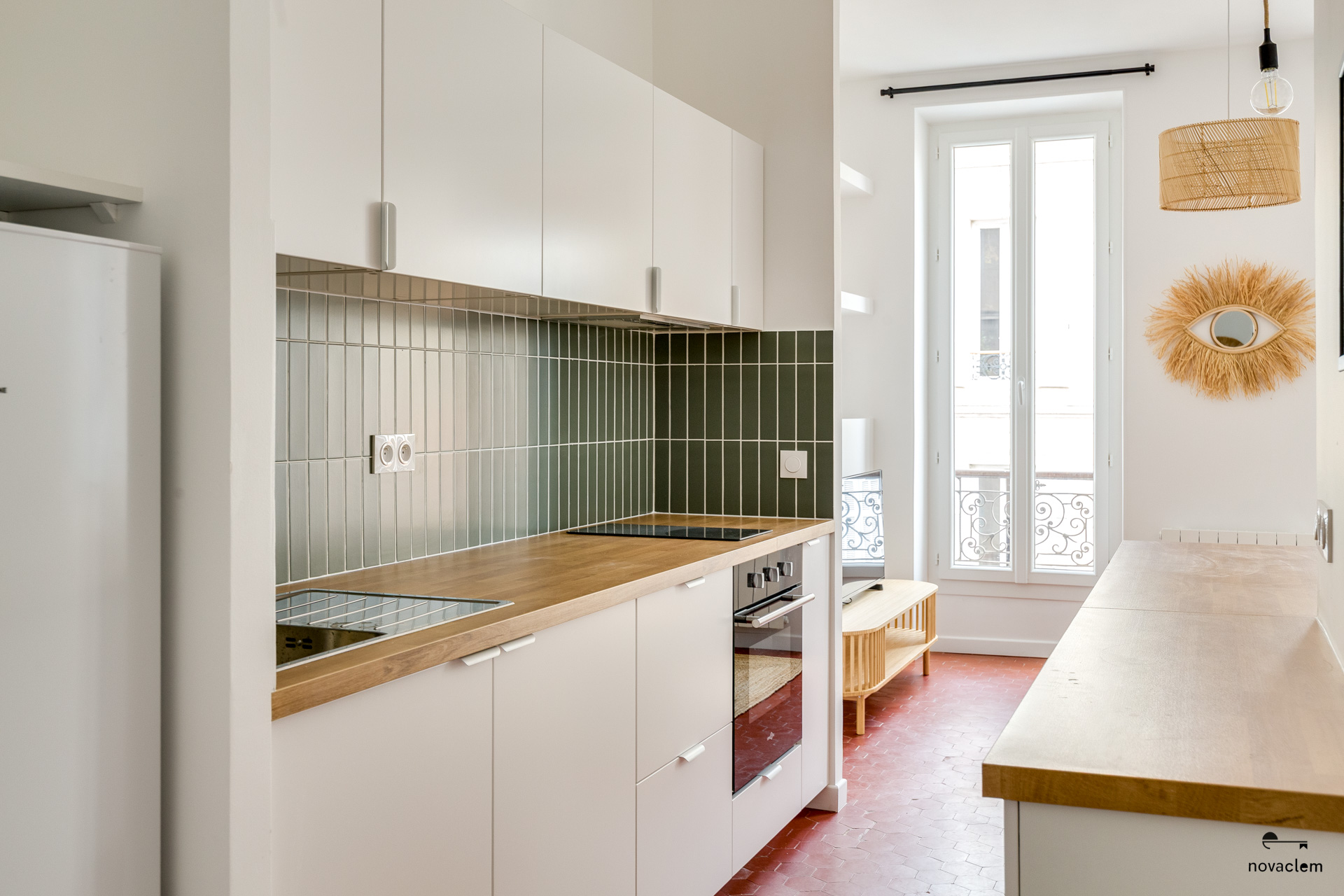 Novaclem - cuisine 2 T2 Conception - après travaux - Investissement Marseille