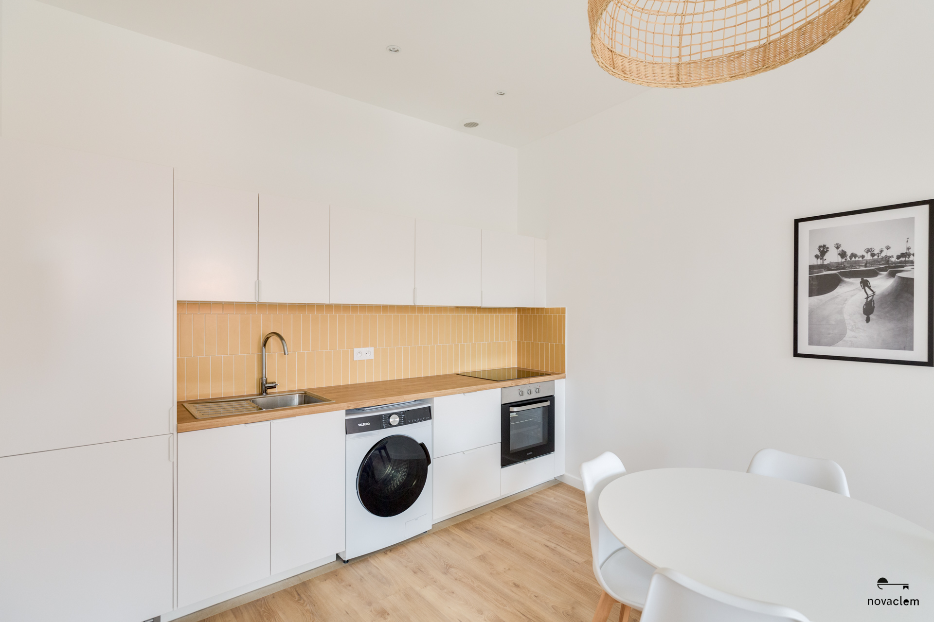 Novaclem - cuisine T2 Chartreux R - après travaux - Investissement Marseille
