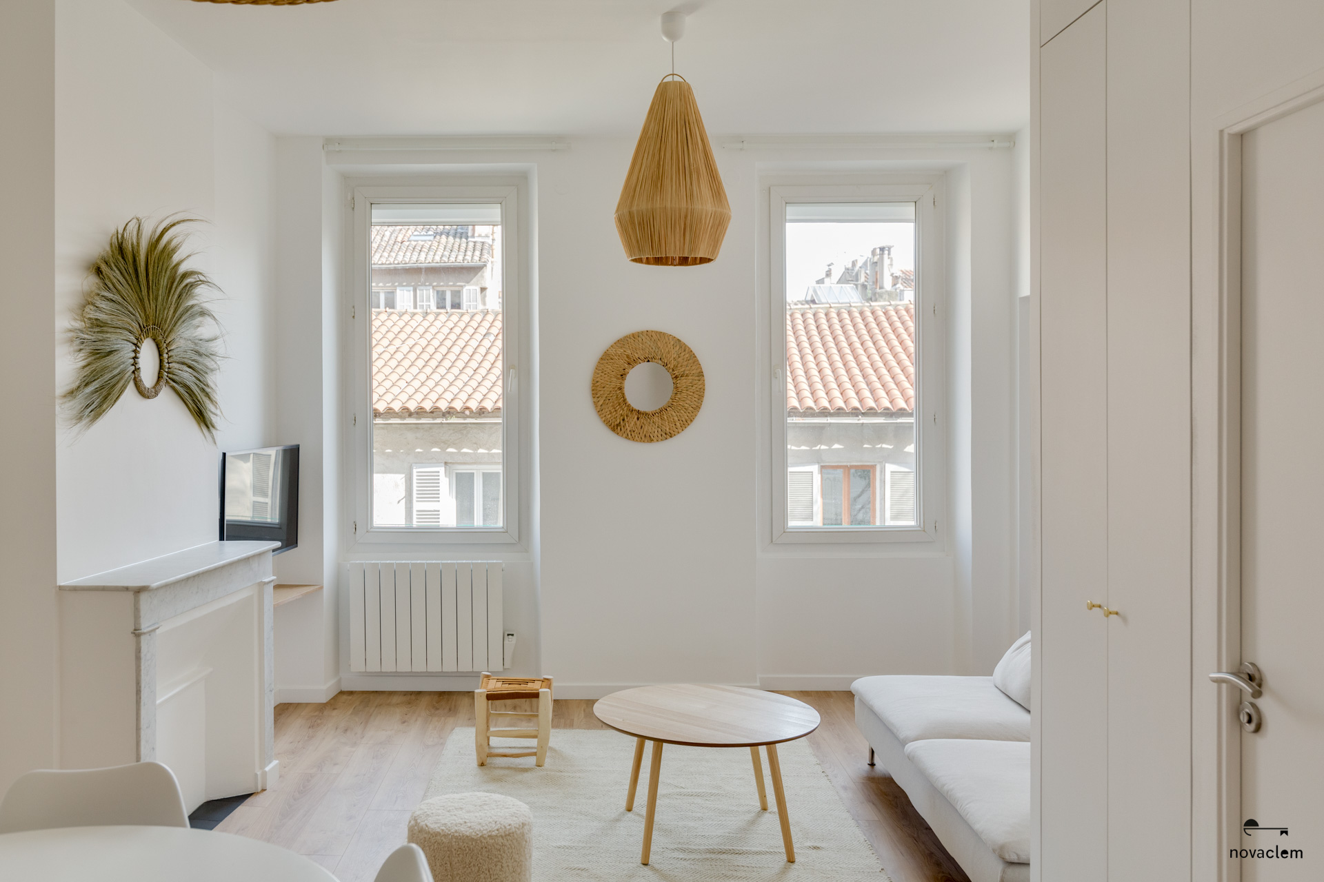 Novaclem - salon 3 T2 Chartreux R - après travaux - Investissement Marseille