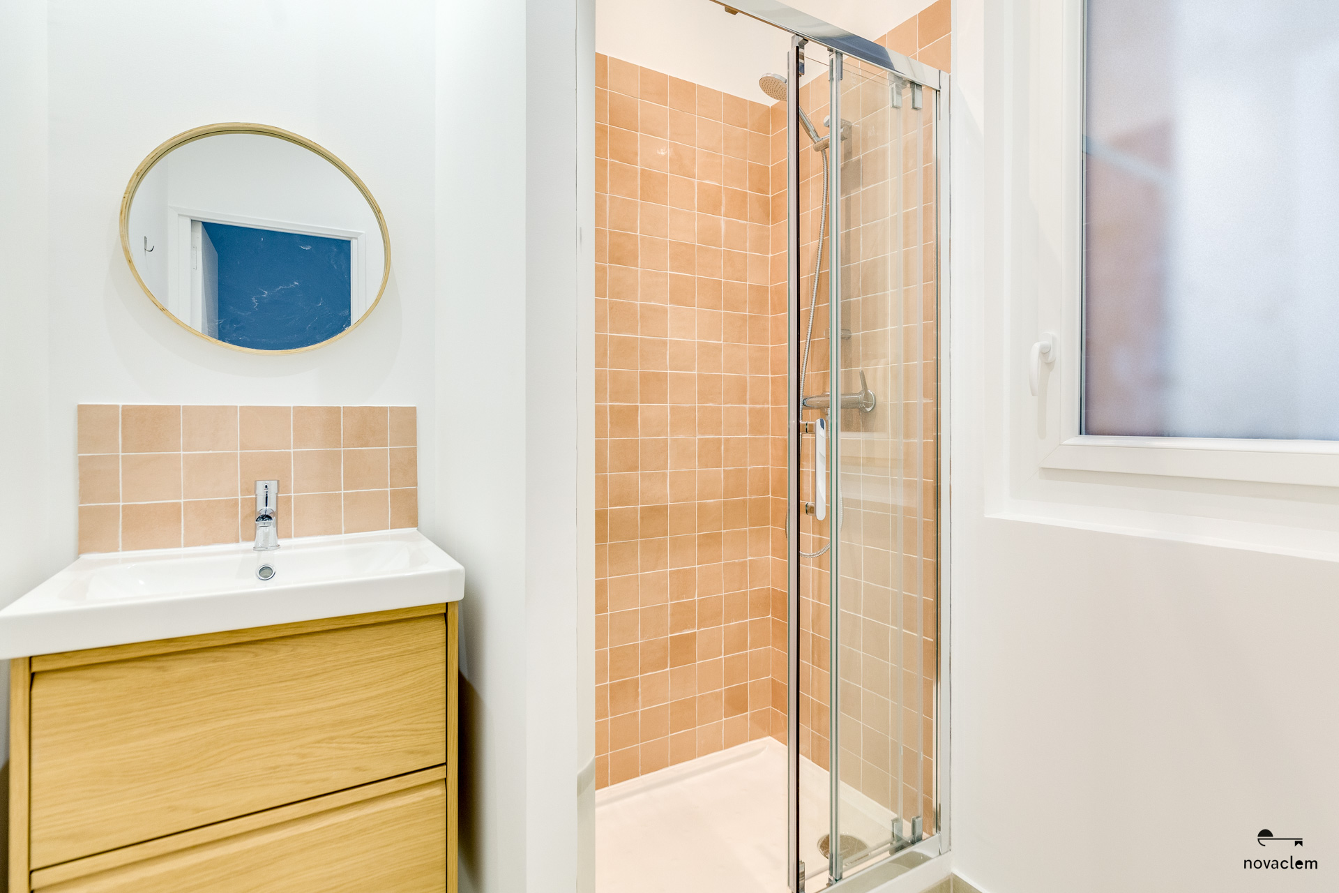Novaclem - salle de bain T2 Longchamp - après travaux - Investissement Marseille