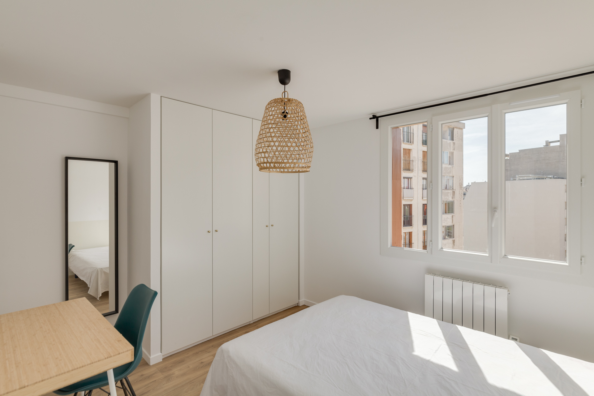 Novaclem - chambre T3 Antoine Pons - après travaux - Investissement Marseille