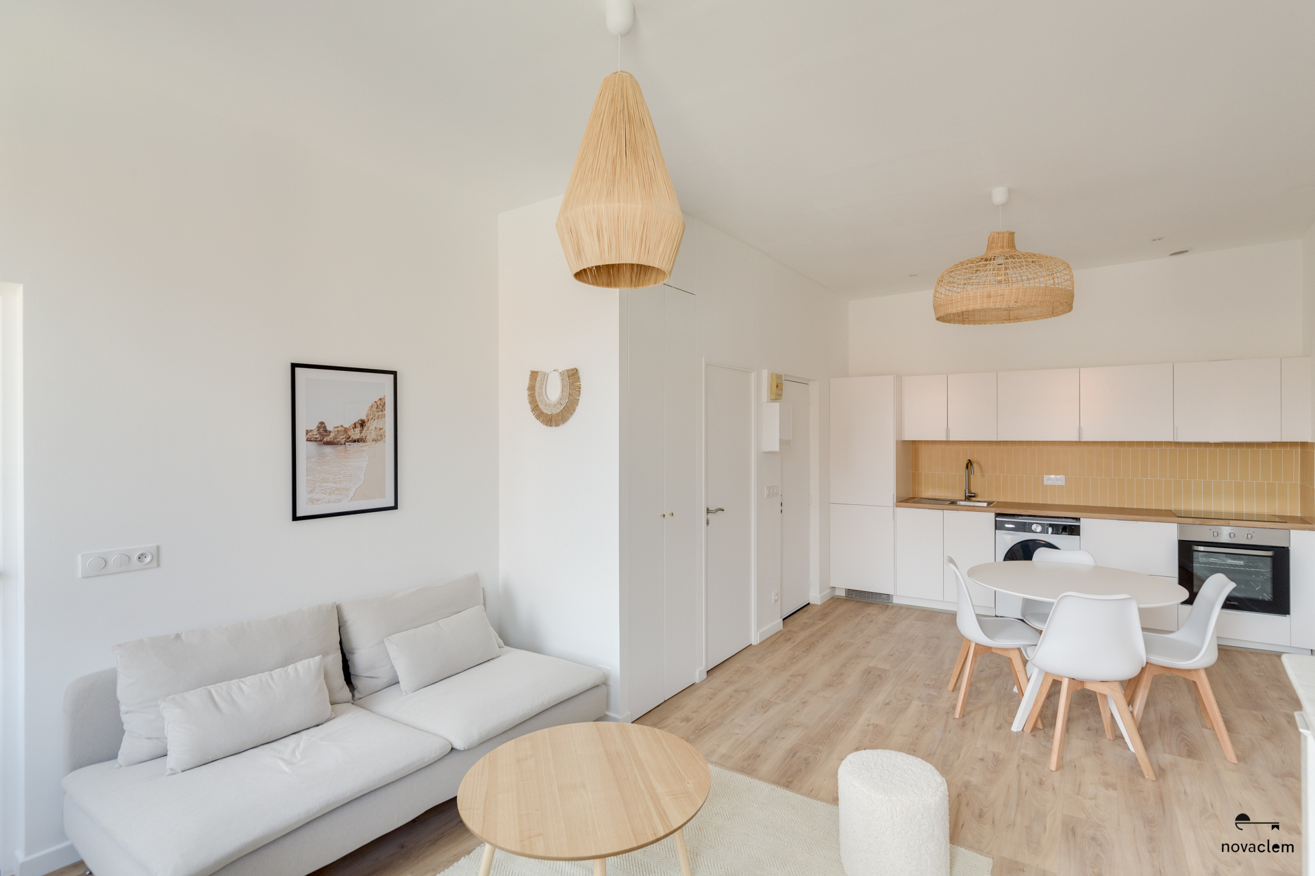 Novaclem - salon 2 T2 Chartreux R - après travaux - Investissement Marseille