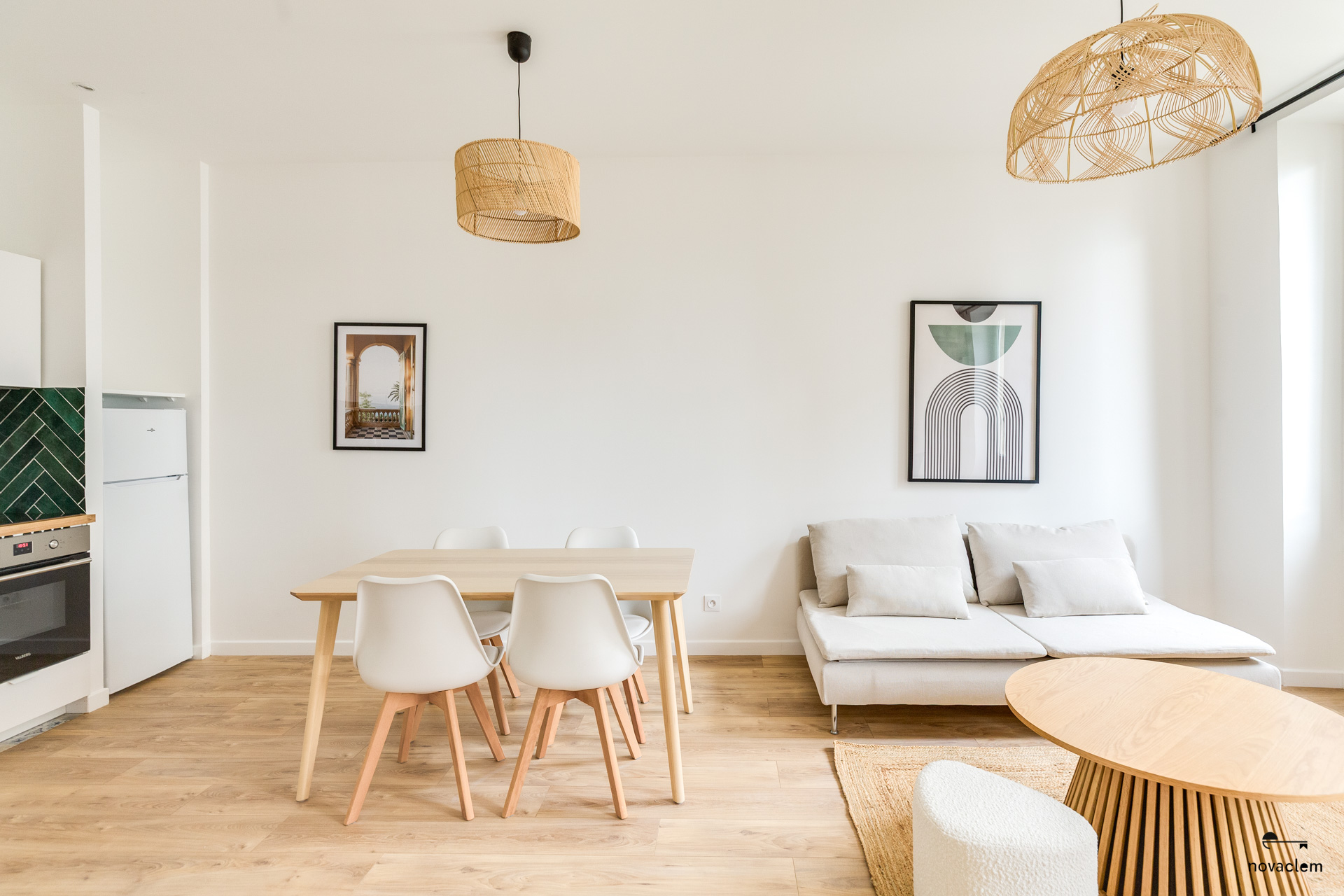 Novaclem - salon 3 T2 Rouet après travaux - Investissement Marseille