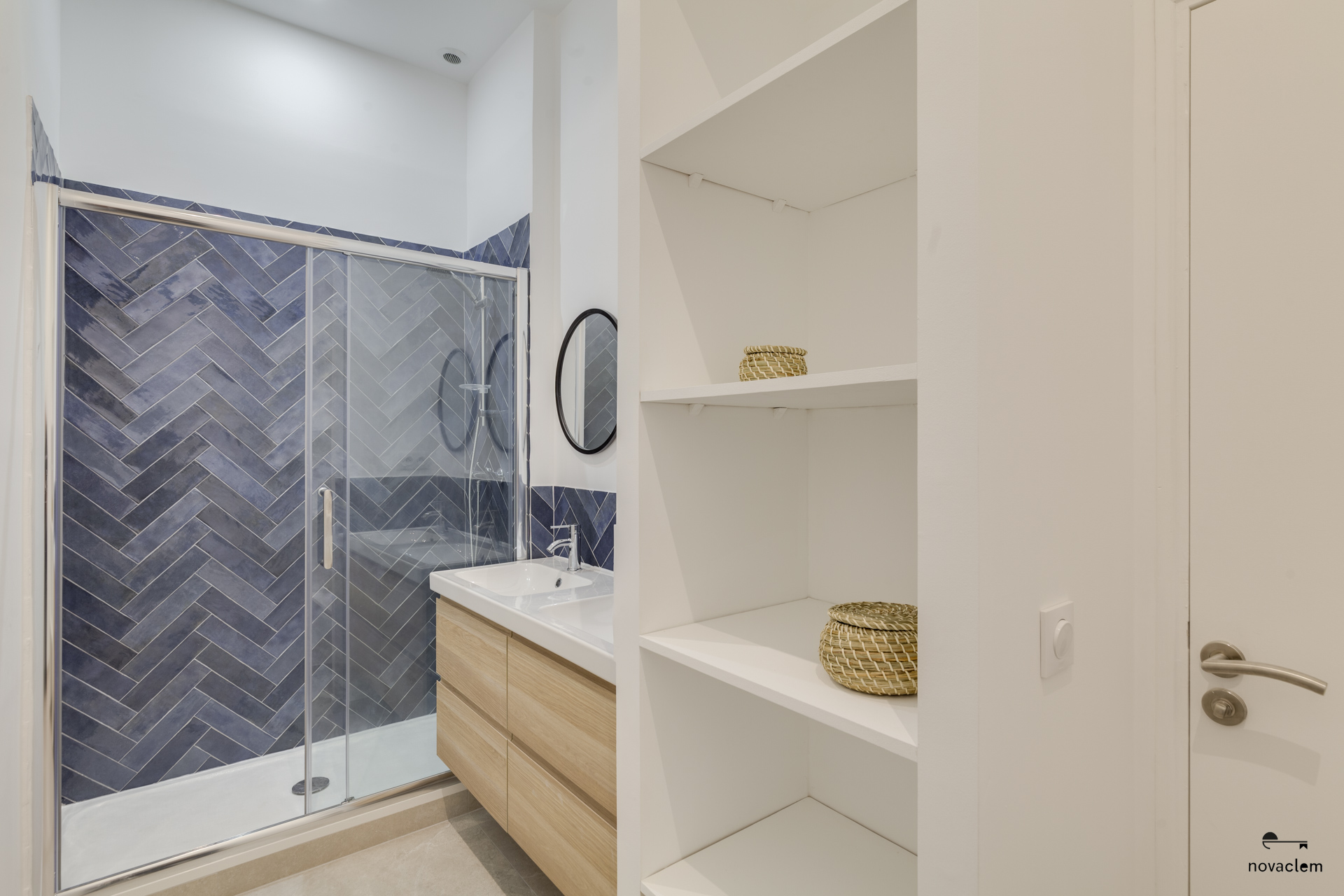 Novaclem - salle de bain T4 Castellane - après travaux - Investissement Marseille