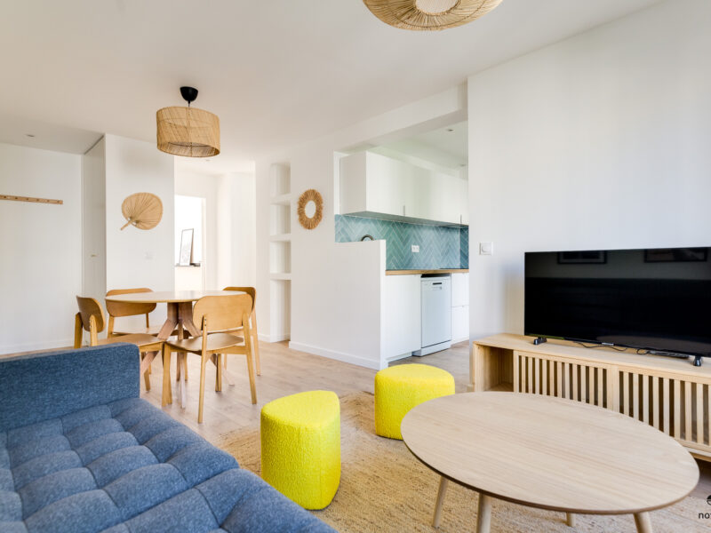 Novaclem - salon 3 T3 Equateur - après travaux - Investissement Marseille