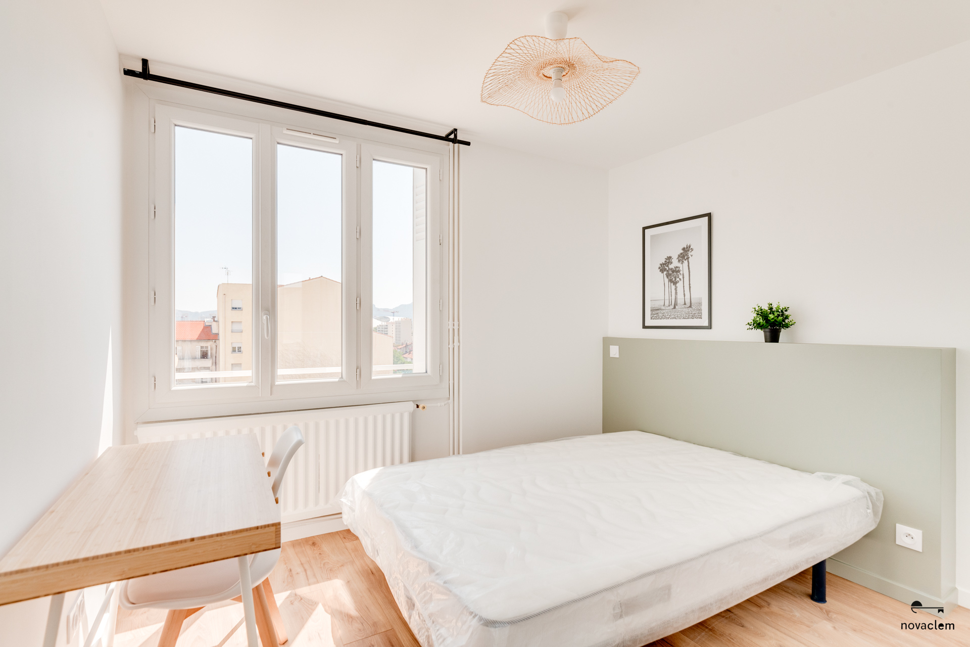 Novaclem - chambre T4 Fornier - après travaux - Investissement Marseille