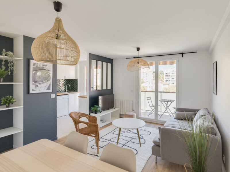 Novaclem - salon T3 Antoine Pons - après travaux - Investissement Marseille