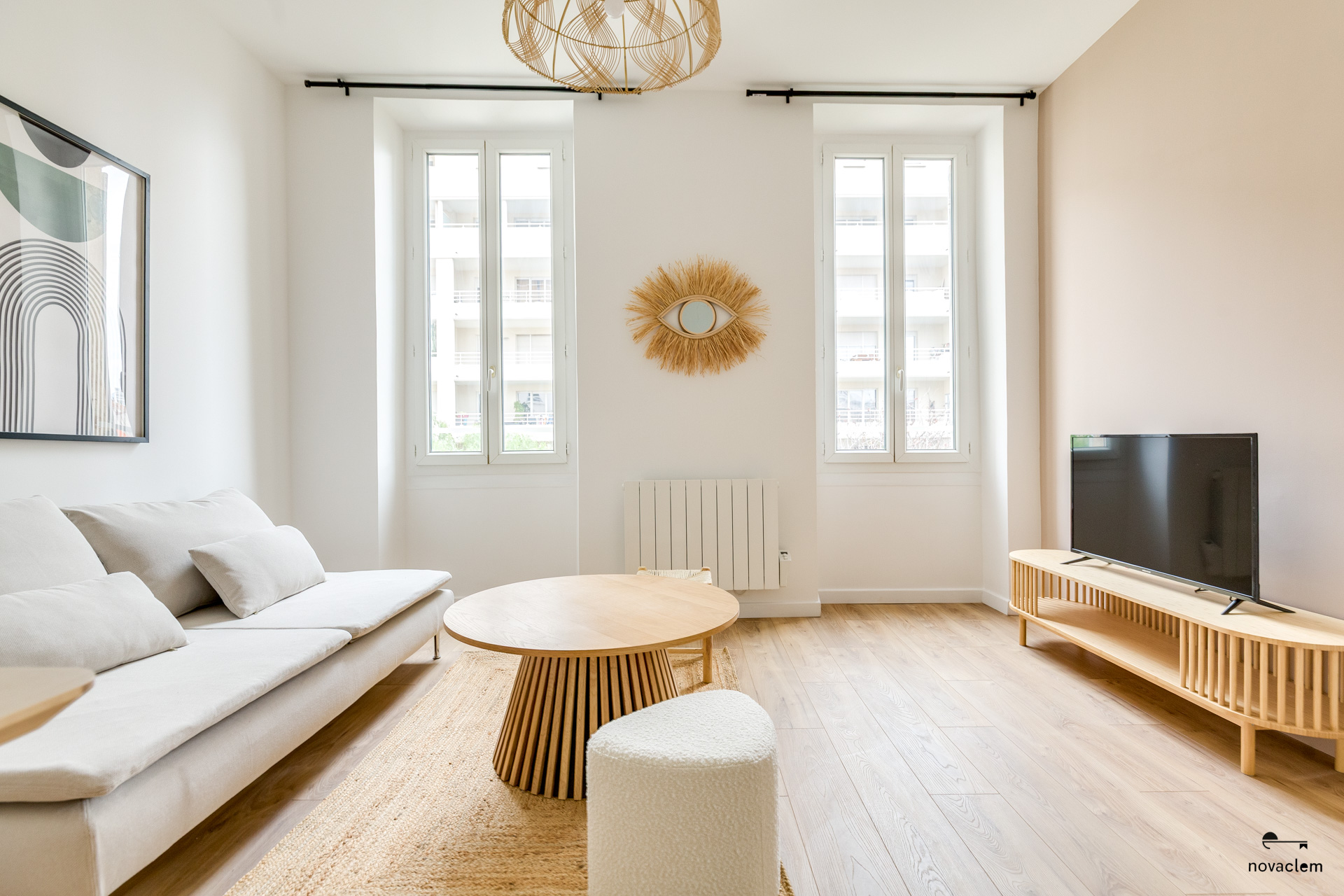 Novaclem - salon 5 T2 Rouet après travaux - Investissement Marseille