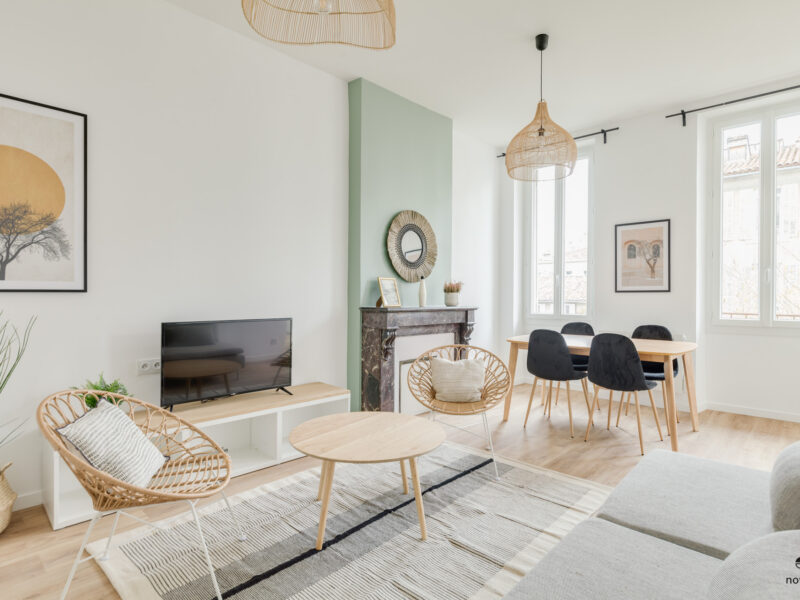 Novaclem - salon 3 T4 Castellane - après travaux - Investissement Marseille