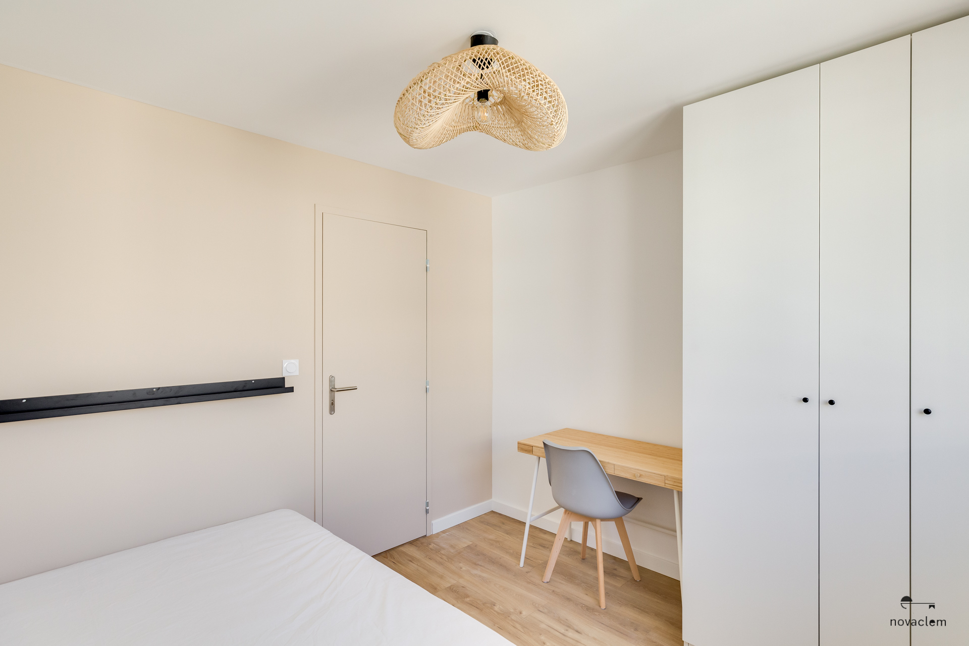 Novaclem - chambre T3 Camas - après travaux - Investissement Marseille