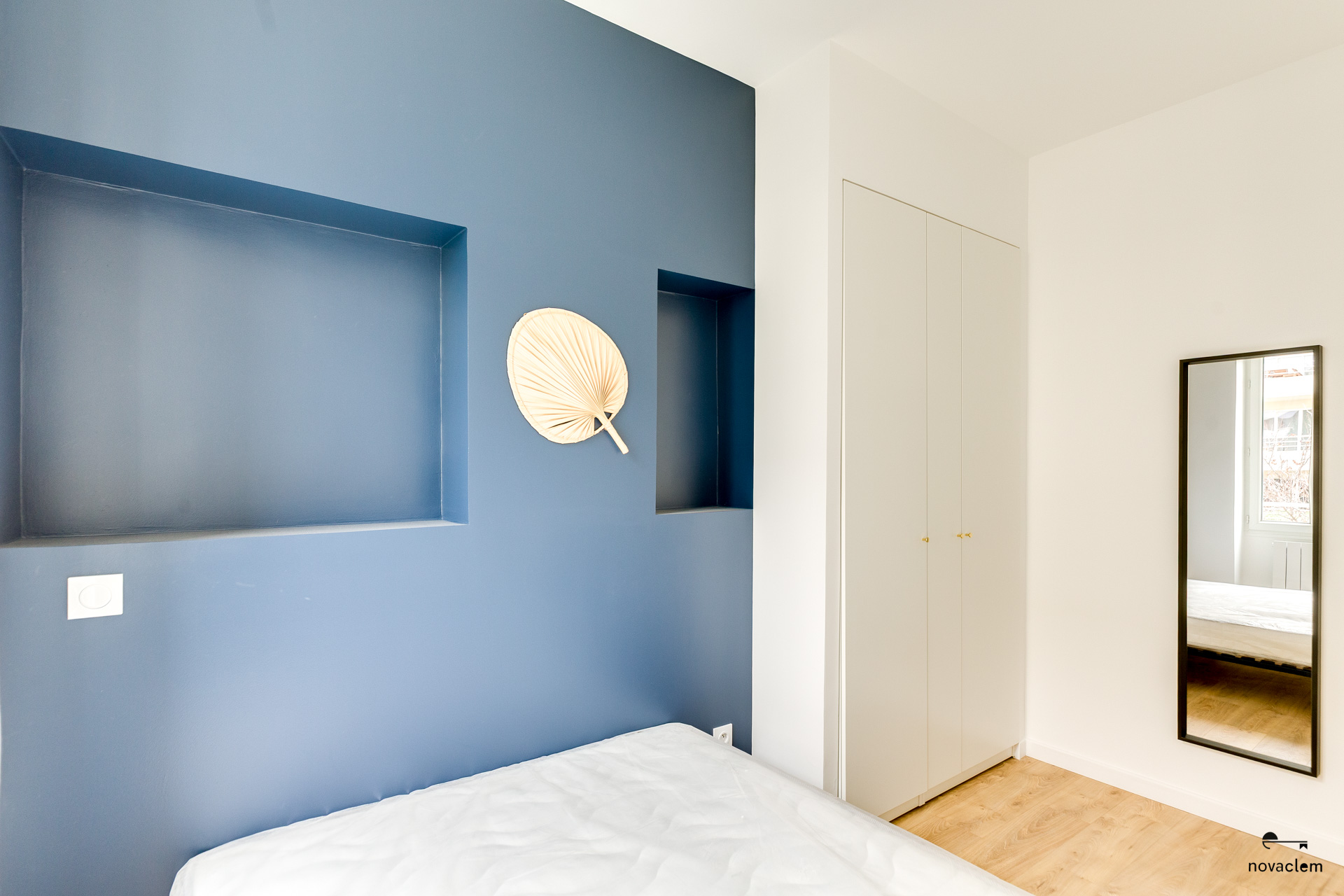 Novaclem - chambre 2 T2 Rouet après travaux - Investissement Marseille
