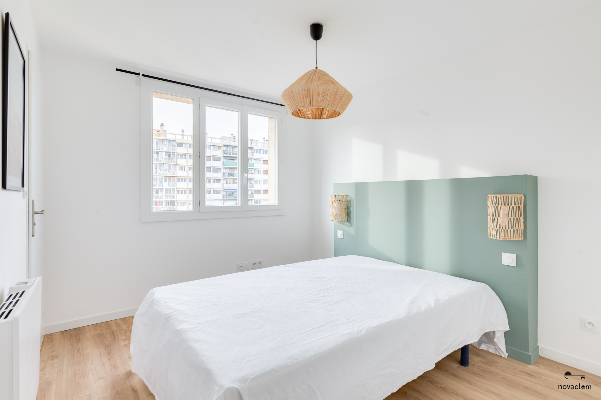 Novaclem - chambre T2 Sakakini - après travaux - Investissement Marseille