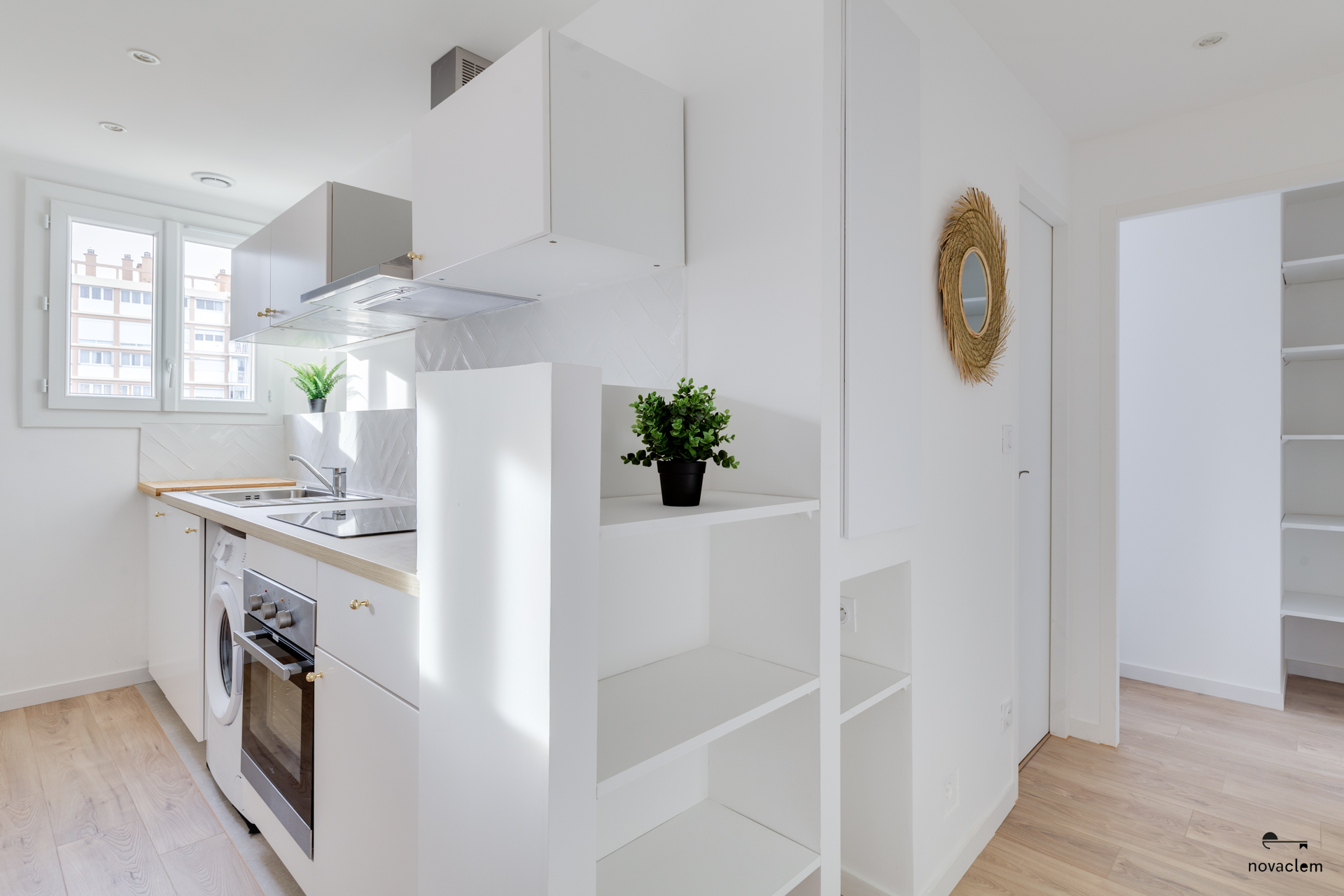 Novaclem - cuisine 2 T2 Sakakini - après travaux - Investissement Marseille