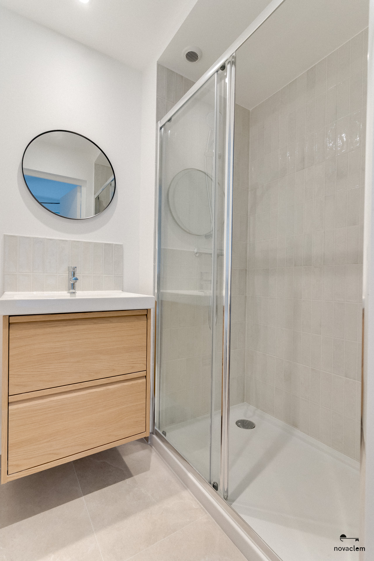 Novaclem - salle de bain T2 Goudard - 2 - après travaux - Investissement Marseille