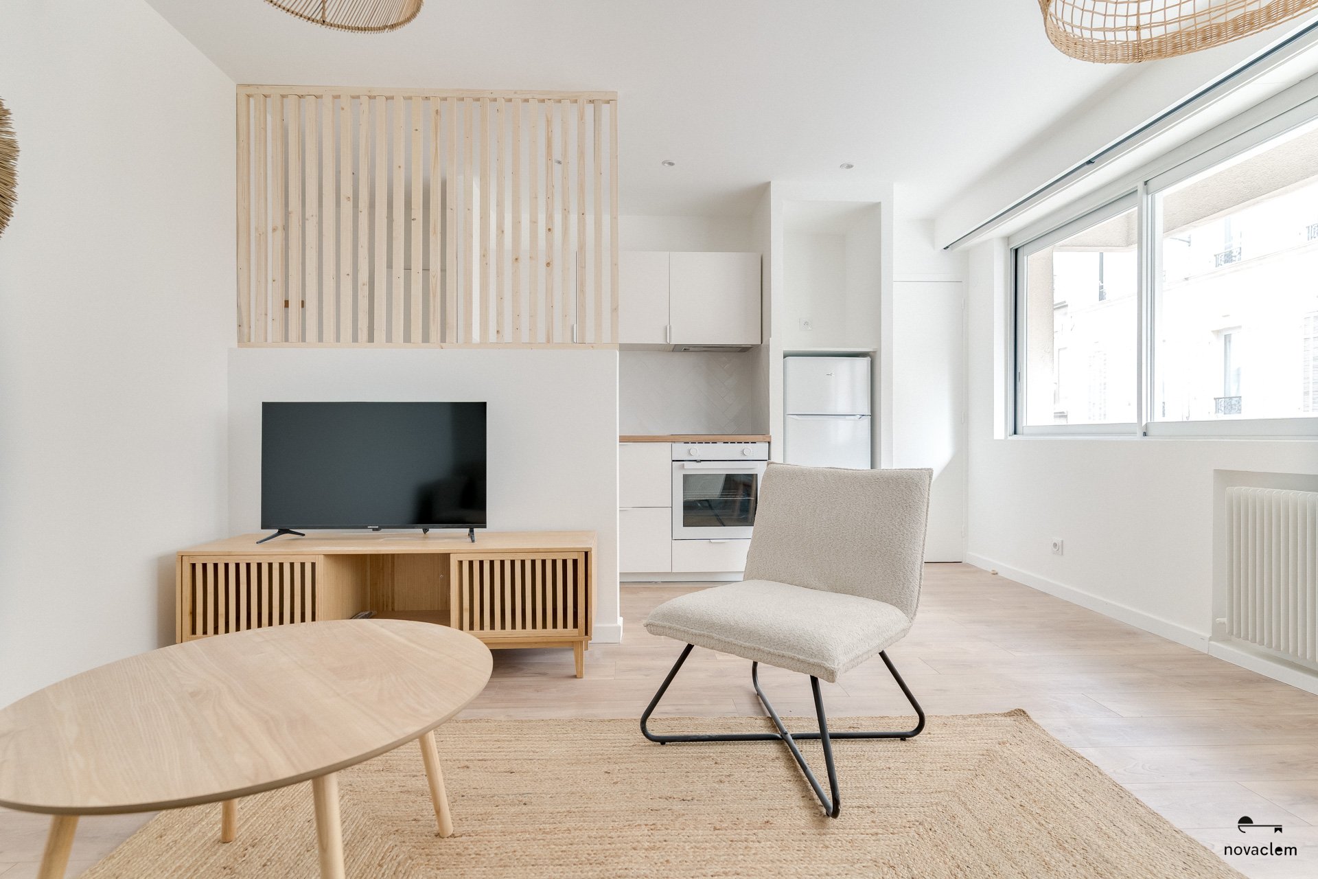 Novaclem - séjour T2 Goudard - 2 - après travaux - Investissement Marseille