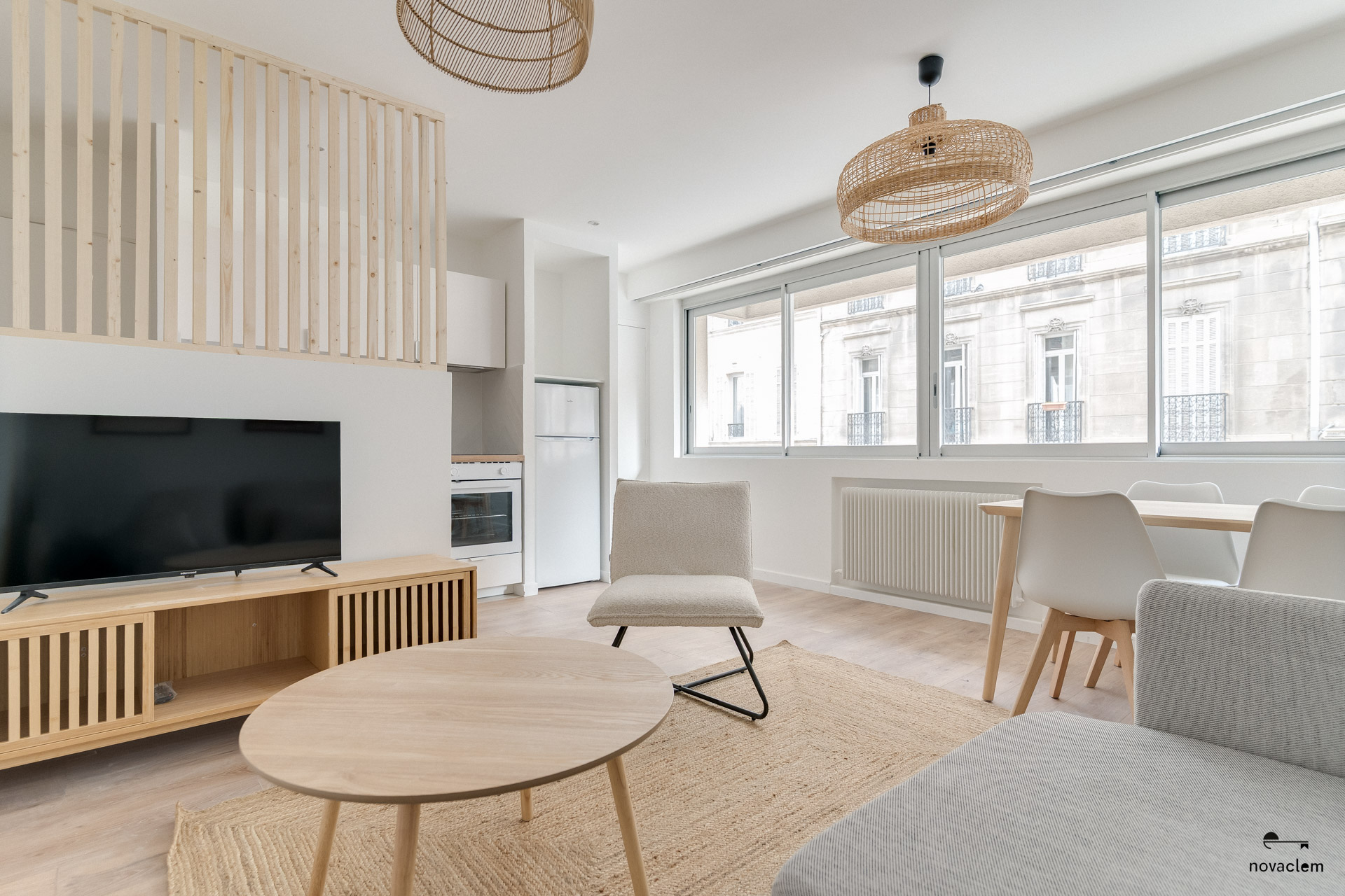 Novaclem - séjour 2 T2 Goudard - 2 - après travaux - Investissement Marseille