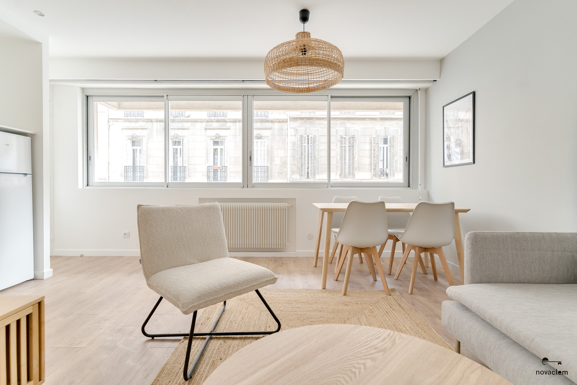 Novaclem - salle à manger T2 Goudard - 2 - après travaux - Investissement Marseille