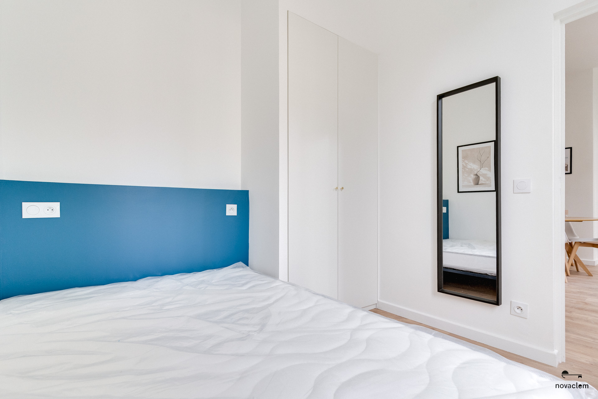 Novaclem - T2 Conception - chambre après travaux - Investissement Marseille